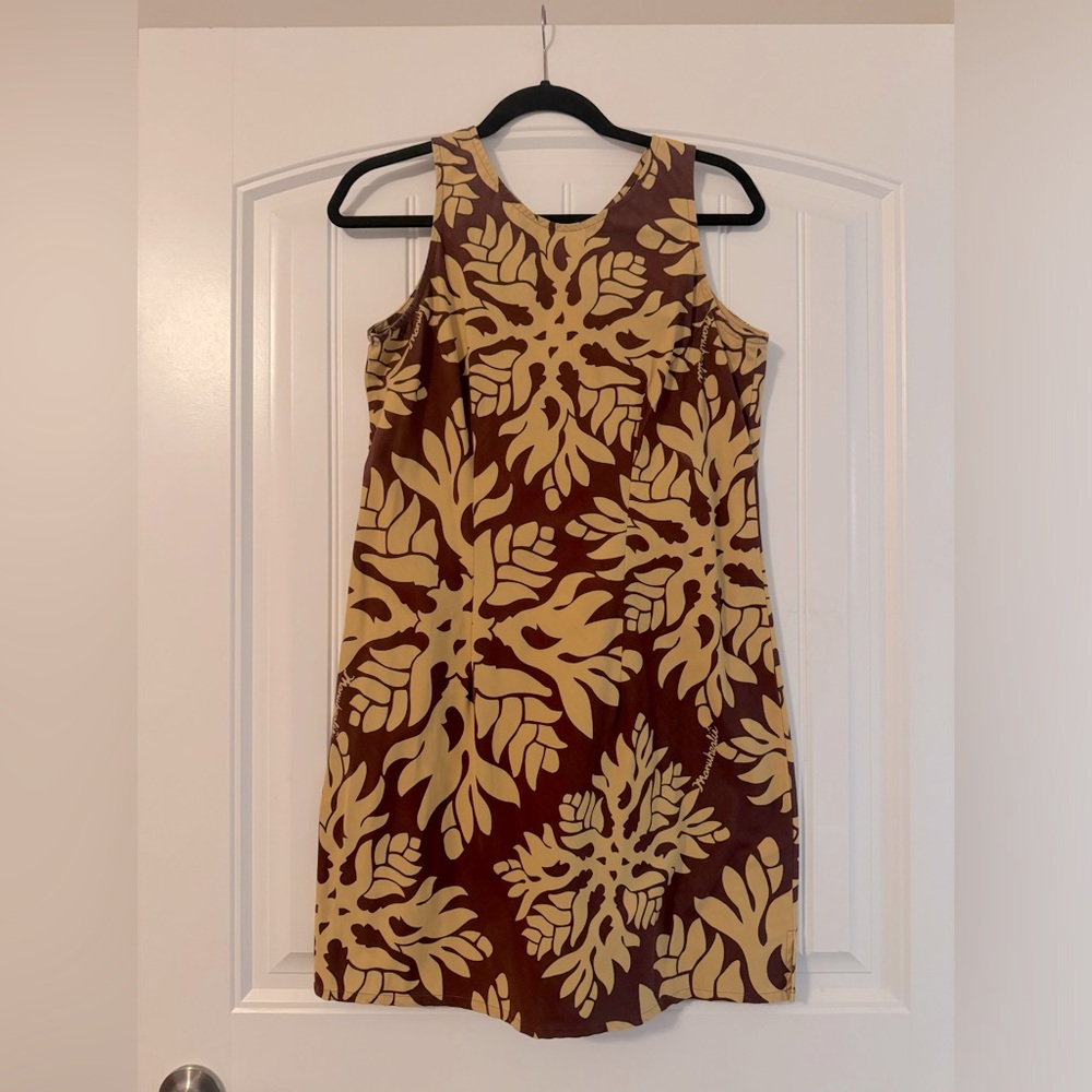 Vintage rare Manuhealii cotton sheath dress